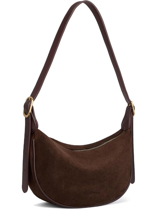 Handbags - Purses for Women Crescent Crossbody Bag Vegan Leather Shoulder Hobo Handbag Adju